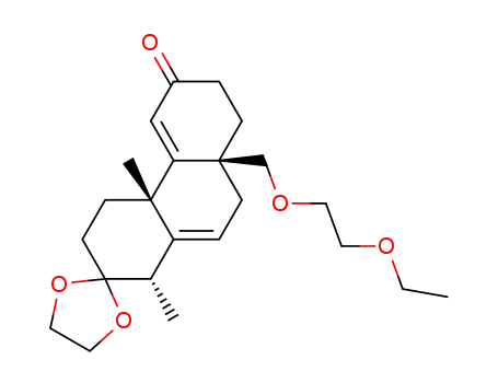 1,3,4,4a,7,8,8a,9-octahydro-8aβ-<(1-ethoxyethoxy)methyl>-1α,4aβ-dimethyl-2,6-phenanthrenedione 2-(ethylene acetal)