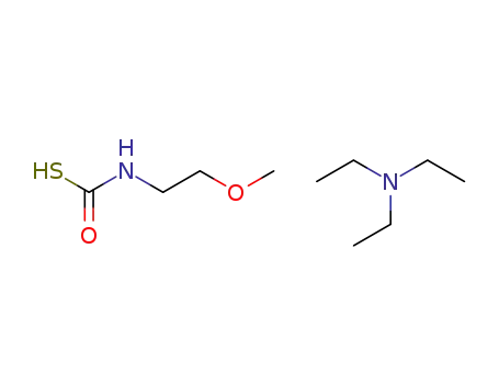 (2-Methoxy-ethyl)-thiocarbamic acid; compound with triethyl-amine