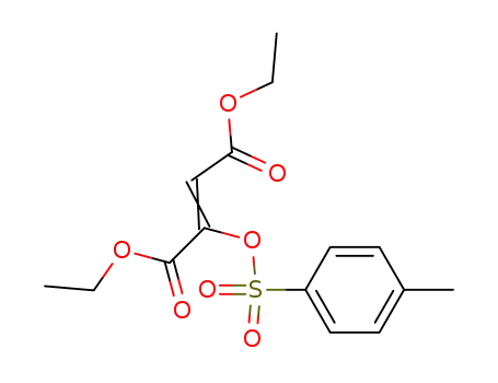 Molecular Structure of 144150-81-2 (2-Butenedioic acid, 2-[[(4-methylphenyl)sulfonyl]oxy]-, diethyl ester)