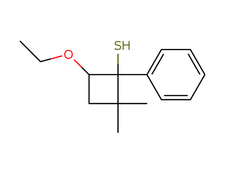 4-Ethoxy-2,2-dimethyl-1-phenyl-cyclobutanethiol
