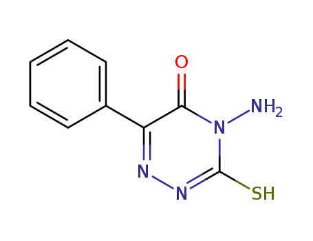 Molecular Structure of 22278-82-6 (1,2,4-Triazin-5(2H)-one, 4-amino-3,4-dihydro-6-phenyl-3-thioxo-)
