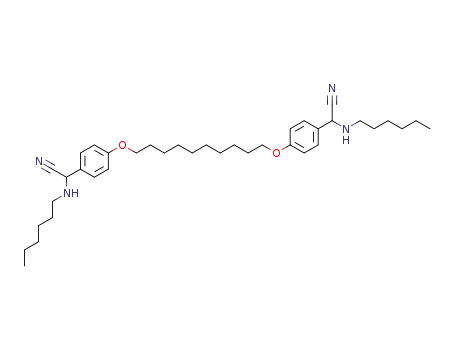 (4-{10-[4-(Cyano-hexylamino-methyl)-phenoxy]-decyloxy}-phenyl)-hexylamino-acetonitrile