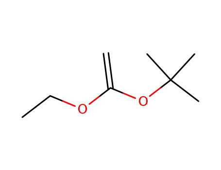 Molecular Structure of 121745-78-6 (Propane, 2-[(1-ethoxyethenyl)oxy]-2-methyl-)