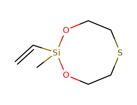 Molecular Structure of 116393-20-5 (1,3-Dioxa-6-thia-2-silacyclooctane, 2-ethenyl-2-methyl-)
