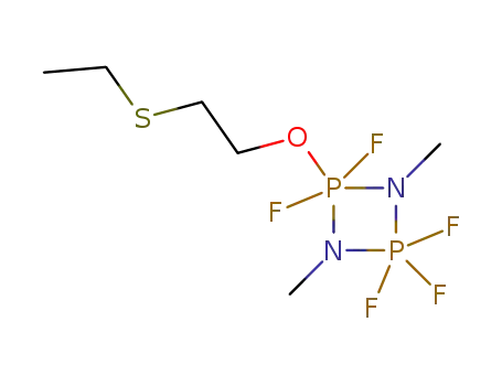 2-(2-Ethylsulfanyl-ethoxy)-2,2,4,4,4-pentafluoro-1,3-dimethyl-2λ5,4λ5-[1,3,2,4]diazadiphosphetidine