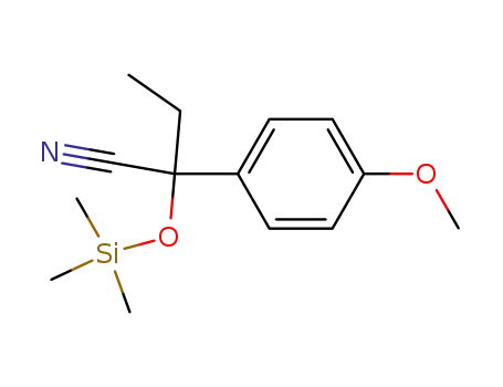 2-(4-Methoxy-phenyl)-2-trimethylsilanyloxy-butyronitrile