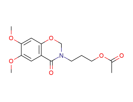 2,3-dihydro-6,7-dimethoxy-3-(3-acetoxypropyl)-4H-1,3-benzoxazin-4-one