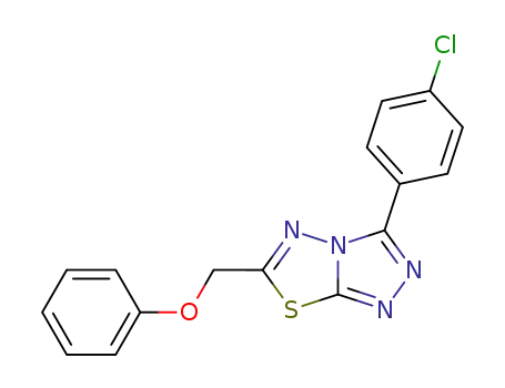 3-(4-chlorophenyl)-6-(phenoxymethyl)1,2,4-triazolo[3,4-b][1,3,4]thiadiazole