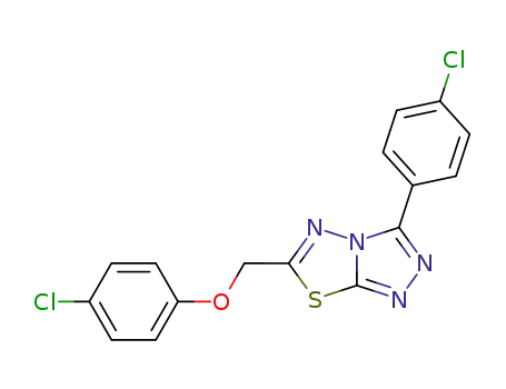 6-((4-chlorophenoxy)methyl)-3-(4-chlorophenyl)[1,2,4]triazolo[3,4-b][1,3,4]thiadiazole