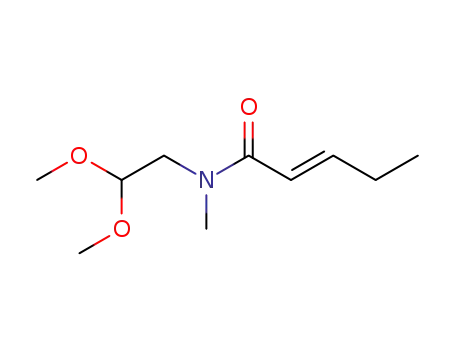 trans N-methyl-N-(acetaldehyde dimethyl acetal)pent-2-enamide