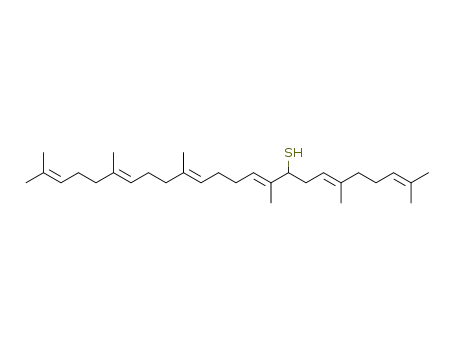 (6E,10E,14E,18E)-2,6,10,15,19,23-Hexamethyl-tetracosa-2,6,10,14,18,22-hexaene-9-thiol