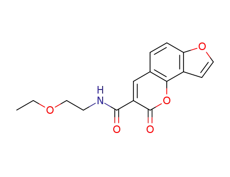 2-Oxo-2H-furo[2,3-h]chromene-3-carboxylic acid (2-ethoxy-ethyl)-amide