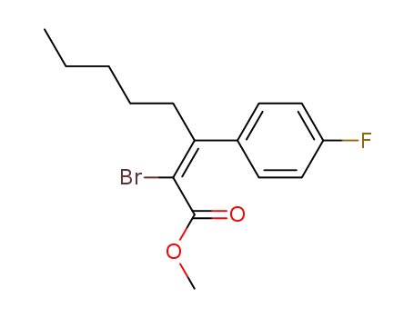 methyl (E)-2-bromo-3-(4-fluorophenyl)-2-octenoate