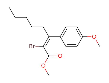 methyl (E)-2-bromo-3-(4-methoxyphenyl)-2-octenoate