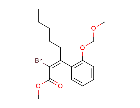 methyl (E)-2-bromo-3-<(2-methoxymethoxy)phenyl>-2-octenoate