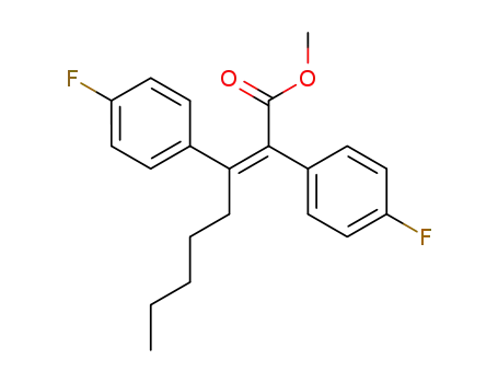 (Z)-2,3-Bis-(4-fluoro-phenyl)-oct-2-enoic acid methyl ester