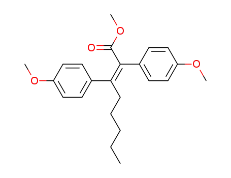 (Z)-2,3-Bis-(4-methoxy-phenyl)-oct-2-enoic acid methyl ester