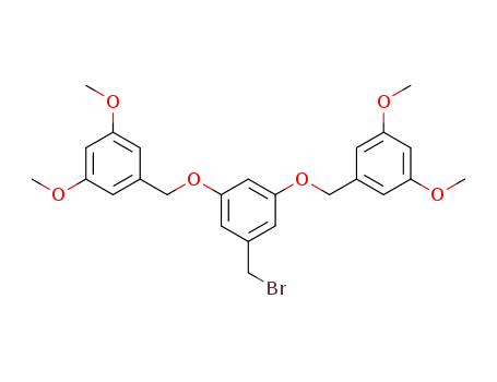 Molecular Structure of 176650-93-4 (3,5-BIS(3,5-DIMETHOXYBENZYLOXY)BENZYL BROMIDE)