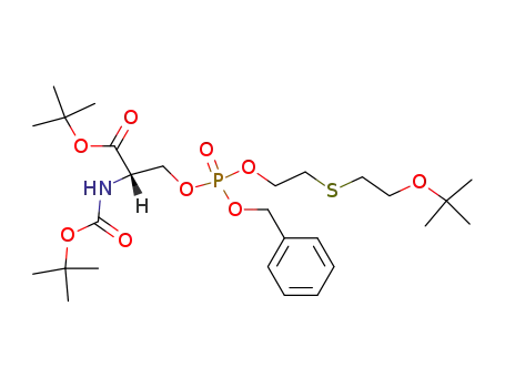 (S)-3-{Benzyloxy-[2-(2-tert-butoxy-ethylsulfanyl)-ethoxy]-phosphoryloxy}-2-tert-butoxycarbonylamino-propionic acid tert-butyl ester