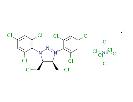 (Z)-4,5-bis(chloromethyl)-1,3-bis(2,4,6-trichlorophenyl)-1,2,3-triazolium hexachloroantimonate