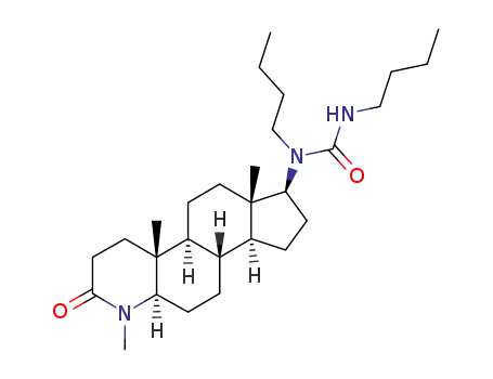 17β-(ureylene-N,N'-dibutyl)-4-methyl-4-aza-5α-androstan-3-one