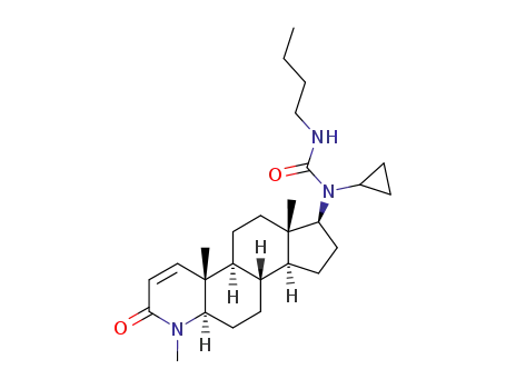 17β-(ureylene-N-cyclopropyl-N'-butyl)-4-methyl-4-aza-5α-androst-1-ene-3-one
