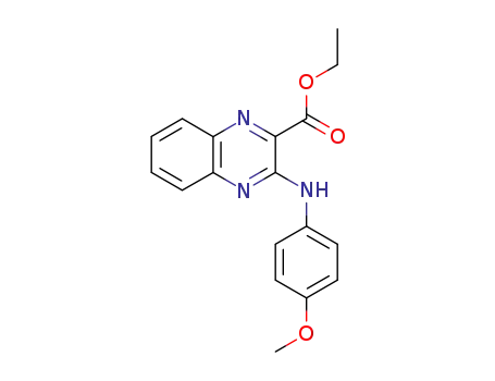 2-ethoxycarbonyl-3-(p-methoxyphenylamino)quinoxaline