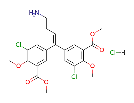 4-amino-3',3''-dichloro-4',4''-dimethoxy-5',5''-bis(methoxycarbonyl)-1,1-diphenyl-1-butene hydrochloride