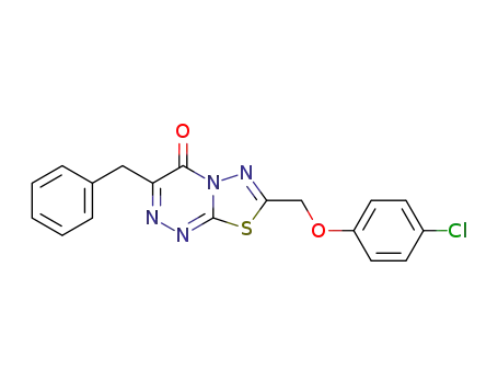 3-Benzyl-7-(4-chloro-phenoxymethyl)-[1,3,4]thiadiazolo[2,3-c][1,2,4]triazin-4-one