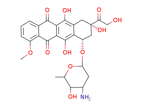(8S,10S)-10-(4-Amino-5-hydroxy-6-methyl-tetrahydro-pyran-2-yloxy)-6,8,11-trihydroxy-8-(2-hydroxy-acetyl)-1-methoxy-7,8,9,10-tetrahydro-naphthacene-5,12-dione