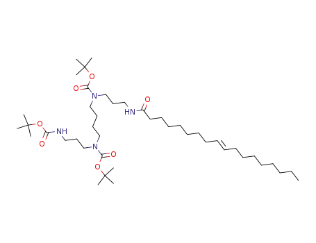 N1-trans-9-octadecenoyl-(N4,N9,N12-tri-tert-butoxycarbonyl)-1,12-diamino-4,9-diazadodecane