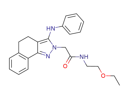 N-(2-ethoxy-ethyl)-2-(3-phenylamino-4,5-dihydro-benzo[g]indazol-2-yl)-acetamide