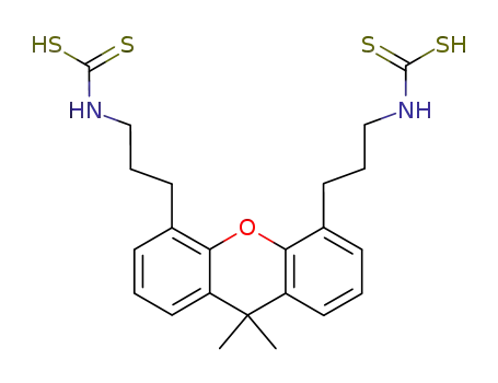 {3-[5-(3-dithiocarboxyamino-propyl)-9,9-dimethyl-9H-xanthen-4-yl]-propyl}-dithiocarbamic acid