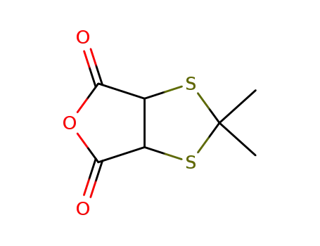 Molecular Structure of 55550-98-6 (1,3-Dithiolo[4,5-c]furan-4,6-dione, dihydro-2,2-dimethyl-)