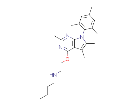butyl[2-[2,5,6-trimethyl-7-(2,4,6-trimethylphenyl)pyrrolo[2,3-d]pyrimidin-4-yloxy]ethyl]amine