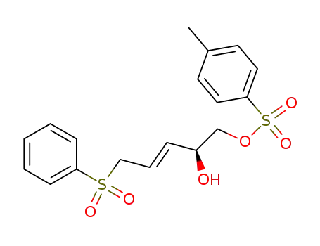 (-)-(2S)-5-benzenesulfonyl-1-tosyloxy-pent-3-ene-2-ol
