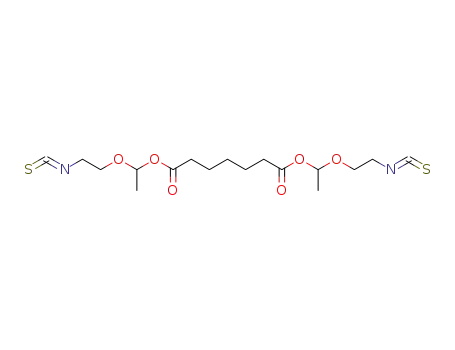 heptanedioic acid bis-[1-(2-isothiocyanato-ethoxy)-ethyl] ester