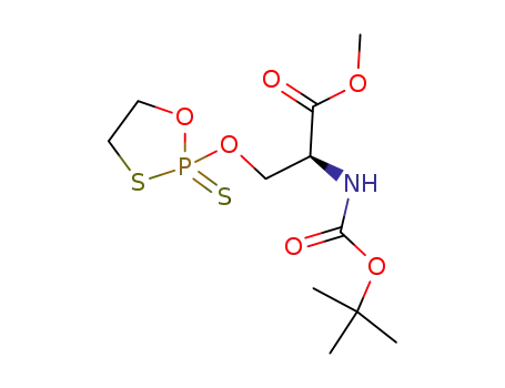 O-(2-thiono-1,3,2-oxathiaphospholanyl)-N-(tert-butoxycarbonyl)serine methyl ester