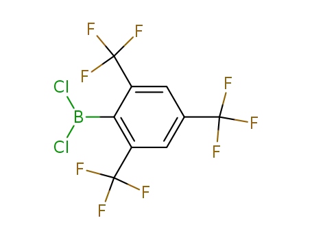 Molecular Structure of 681812-01-1 (Borane, dichloro[2,4,6-tris(trifluoromethyl)phenyl]-)