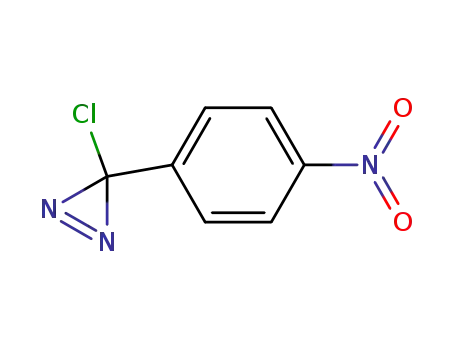 Molecular Structure of 39184-67-3 (3-Chloro-3-(4-nitrophenyl)-3H-diazirine)