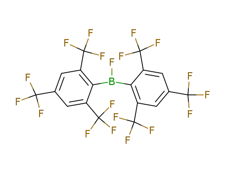 Molecular Structure of 681812-02-2 (Borane, fluorobis[2,4,6-tris(trifluoromethyl)phenyl]-)