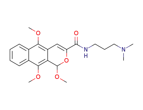 1,5,10-trimethoxy-1H-benzo[g]isochromene-3-carboxylic acid (3-dimethylaminopropyl)-amide