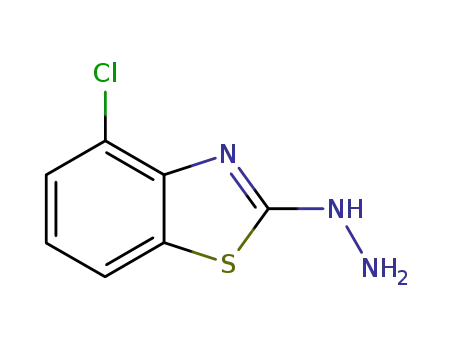 Molecular Structure of 51769-38-1 (2(3H)-Benzothiazolone,4-chloro-,hydrazone(9CI))