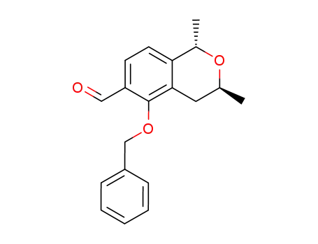 (+/-)-trans-5-benzyloxy-1,3-dimethyl-1H-isochromane-6-carbaldehyde