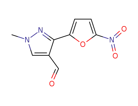 1-methyl-3-(5-nitro-furan-2-yl)-1H-pyrazole-4-carbaldehyde