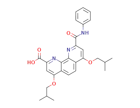4,7-diisobutoxy-9-phenylcarbamoyl-[1,10]phenanthroline-2-carboxylic acid