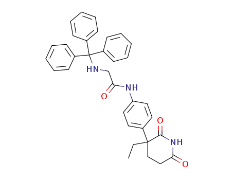N-[4-(3-ethyl-2,6-dioxo-piperidin-3-yl)-phenyl]-2-(trityl-amino)-acetamide