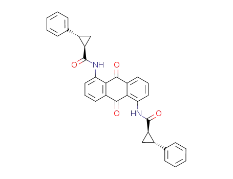 1,5-bis(trans-2-phenyl-1-cyclopropanylcarbonylamino)anthraquinone