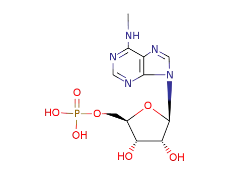 Molecular Structure of 4229-50-9 (5'-Adenylic acid, N-methyl-)