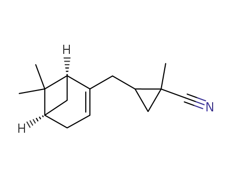 1-methyl-1-cyano-2-(10'-α-pinenyl)cyclopropane